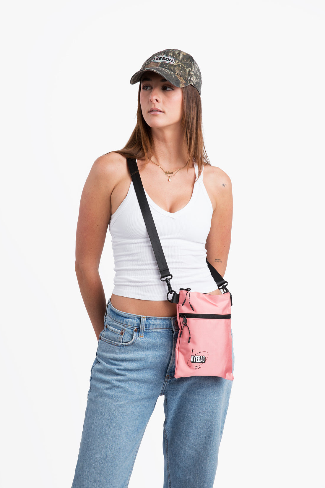 Stylish AYE Blush Pink Bag—Perfect for Music Festivals and Clubbing