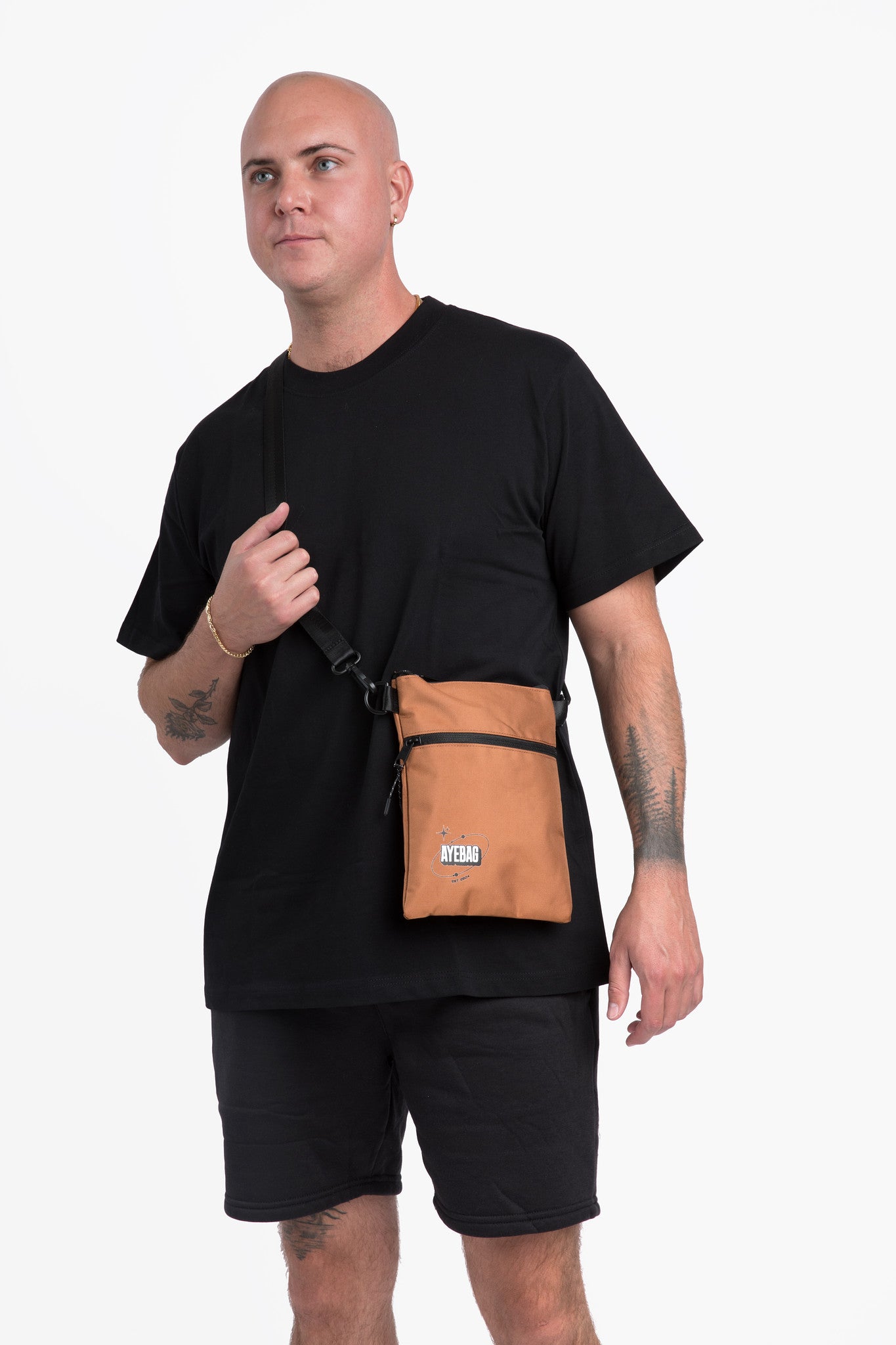 Versatile AYE Brown Bag—Perfect for Clubbing and Music Festivals